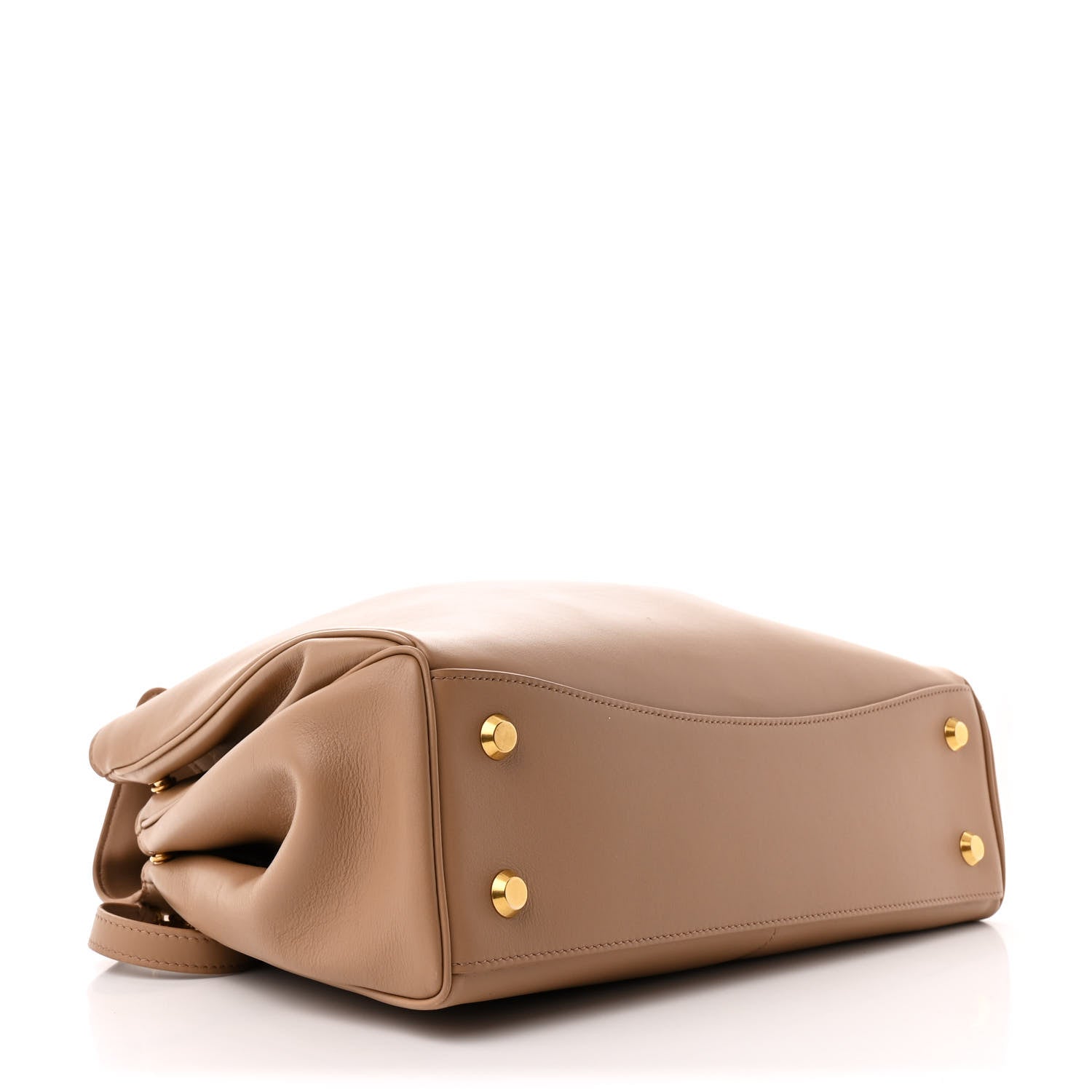 Balenciaga Smooth Calfskin Medium Rodeo Top Handle Handbag Latte 4 of 12