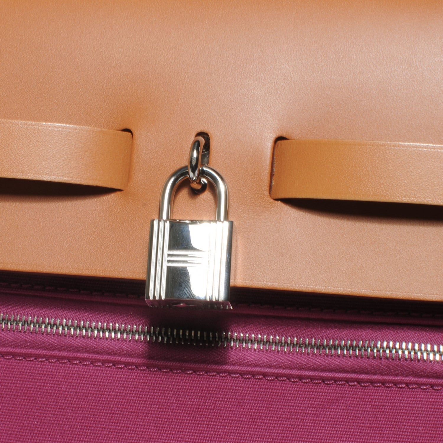 Hermes Toile Herbag Zip MM Tosca 10 of 11