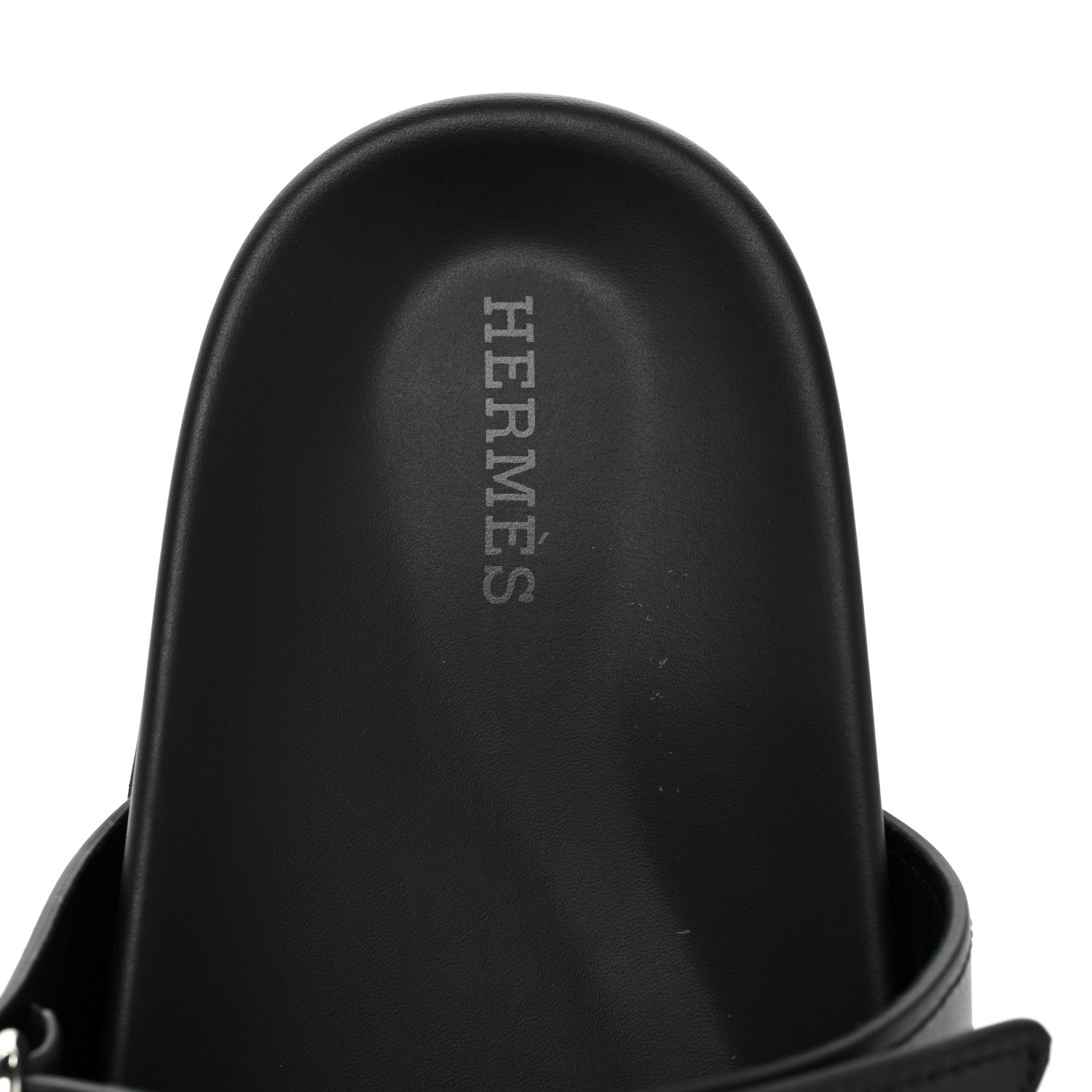 Hermes Calfskin Womens Chypre Sandals 39 Black 7 of 8