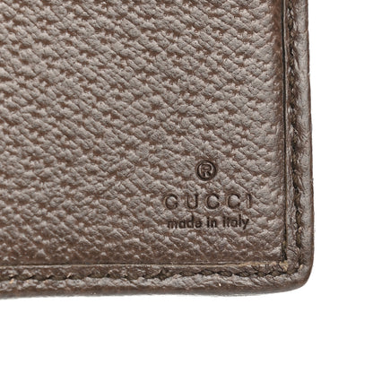 Gucci Monogram Jumbo GG Textured Dollar Calfskin Wallet Camel Ebony New Acero 6 of 7