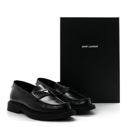 Saint Laurent Calfskin Teddy Hellbourg 10 Mens Penny Loafer 43.5 Black 10 of 10