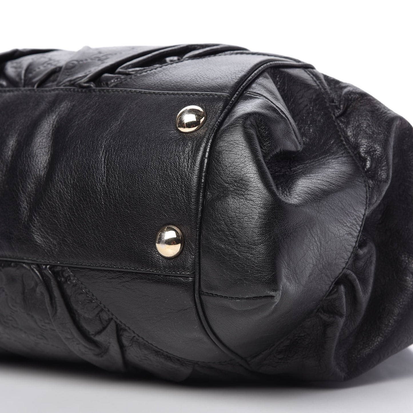 Guccissima Large Full Moon Tote Black