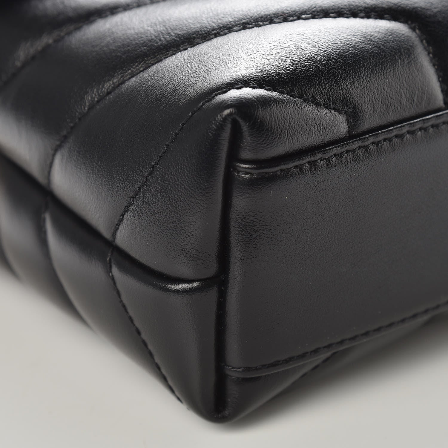 Saint Laurent Calfskin Y Quilted Monogram Toy Loulou Crossbody Bag Black 5 of 10