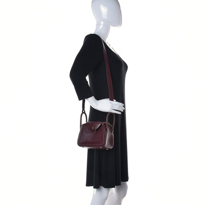 Hermes Swift Mini Lindy 20 Bordeaux 2 of 9