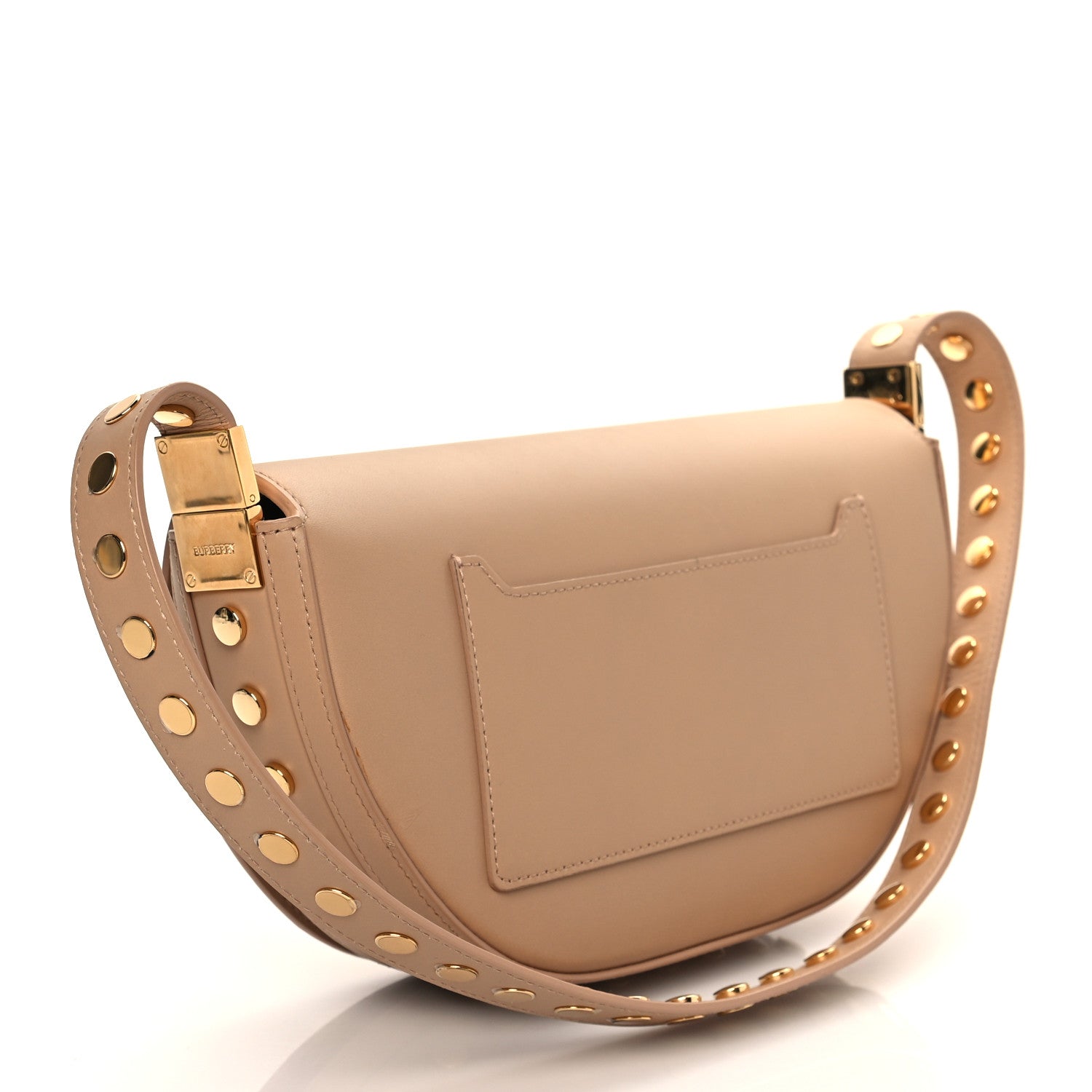 Burberry Calfskin Studded Small Olympia Shoulder Bag Cool Beige 3 of 9