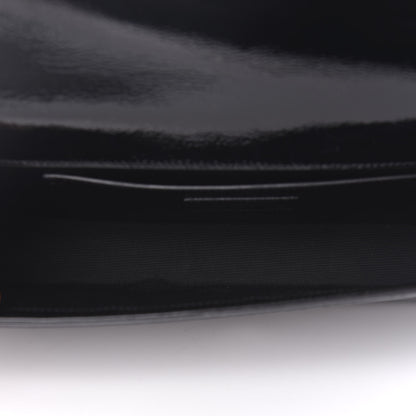 Saint Laurent Textured Patent Classic Monogram Clutch Black 5 of 9