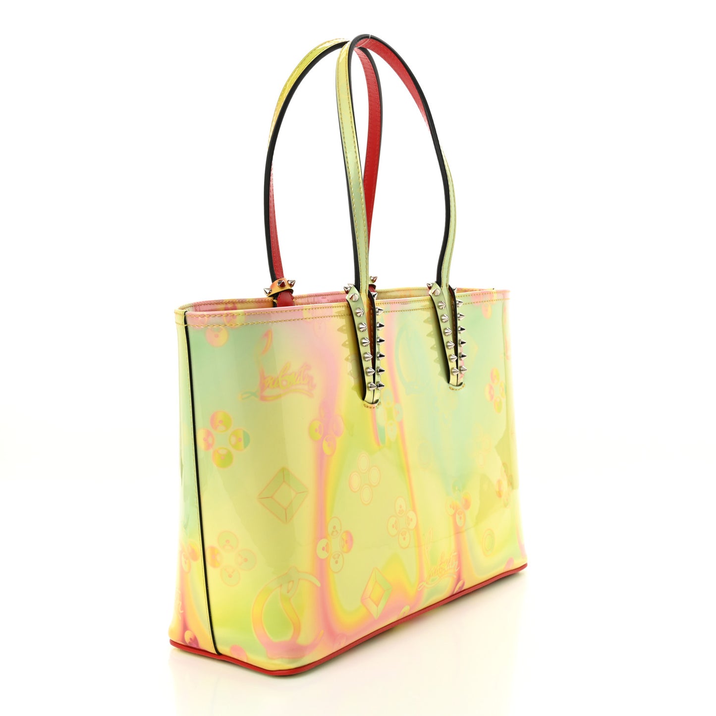 Patent Calfskin Loubinthesky Cabata Tote Multicolor