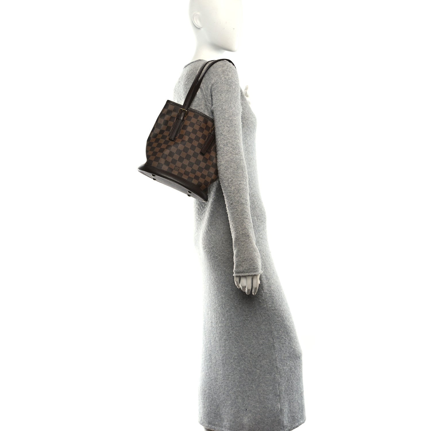 Louis Vuitton Damier Ebene Marais Bucket 23 2 of 10