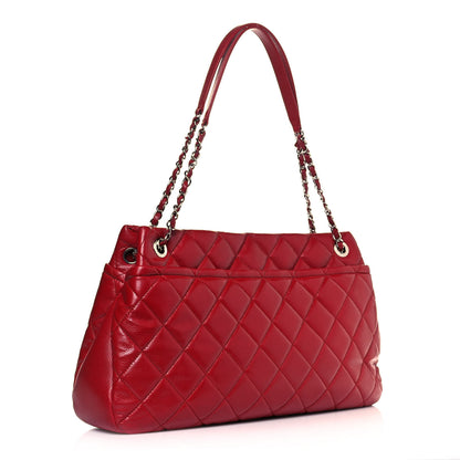 Chanel Caviar Quilted Timeless CC Soft Tote Red 2 of 11
