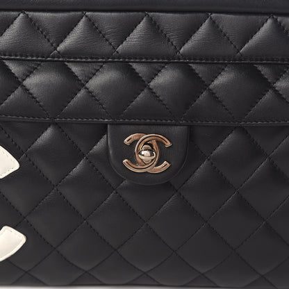 Chanel Calfskin Quilted Cambon Camera Bag Black 10 of 10