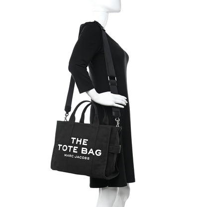 Marc Jacobs Cotton Canvas Tote Bag Black 2 of 10