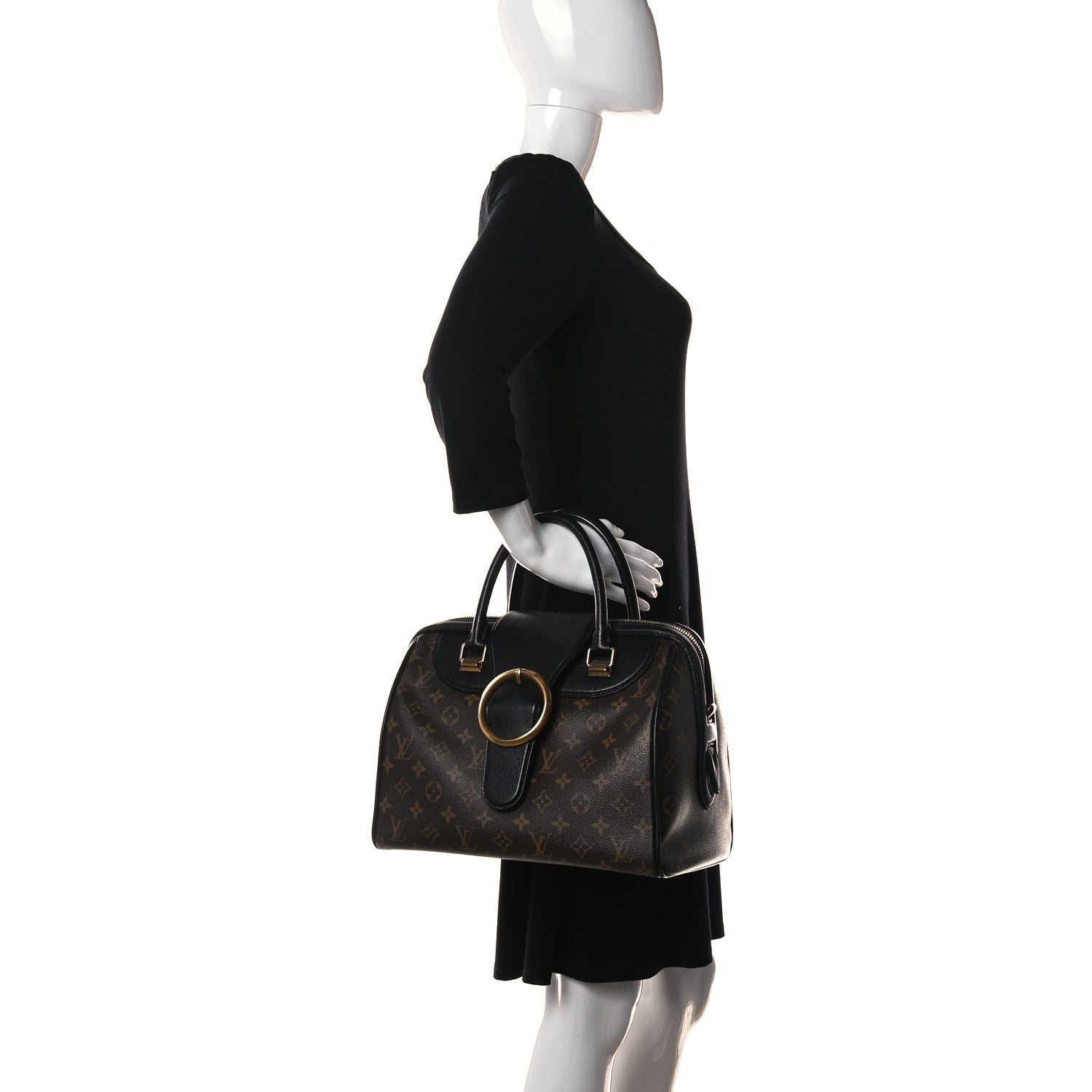 Louis Vuitton Monogram Golden Arrow Speedy Black 3 of 11