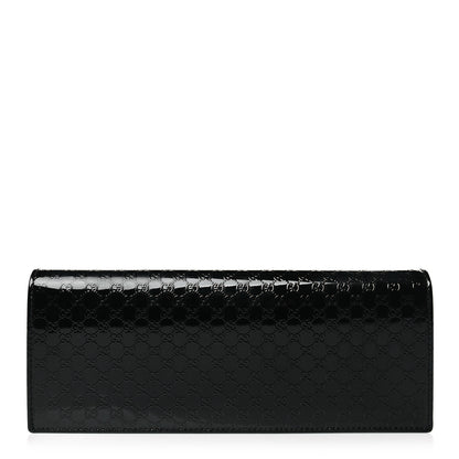 Gucci Patent Microguccissima Small Broadway Clutch Black 1 of 8