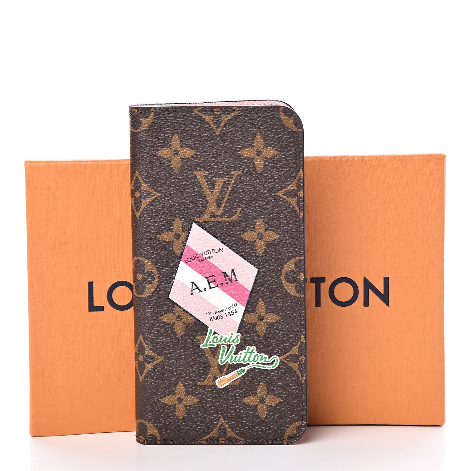Louis Vuitton Monogram My LV World Tour iPhone 7/8 Plus Folio Case Rose Ballerine 12 of 12
