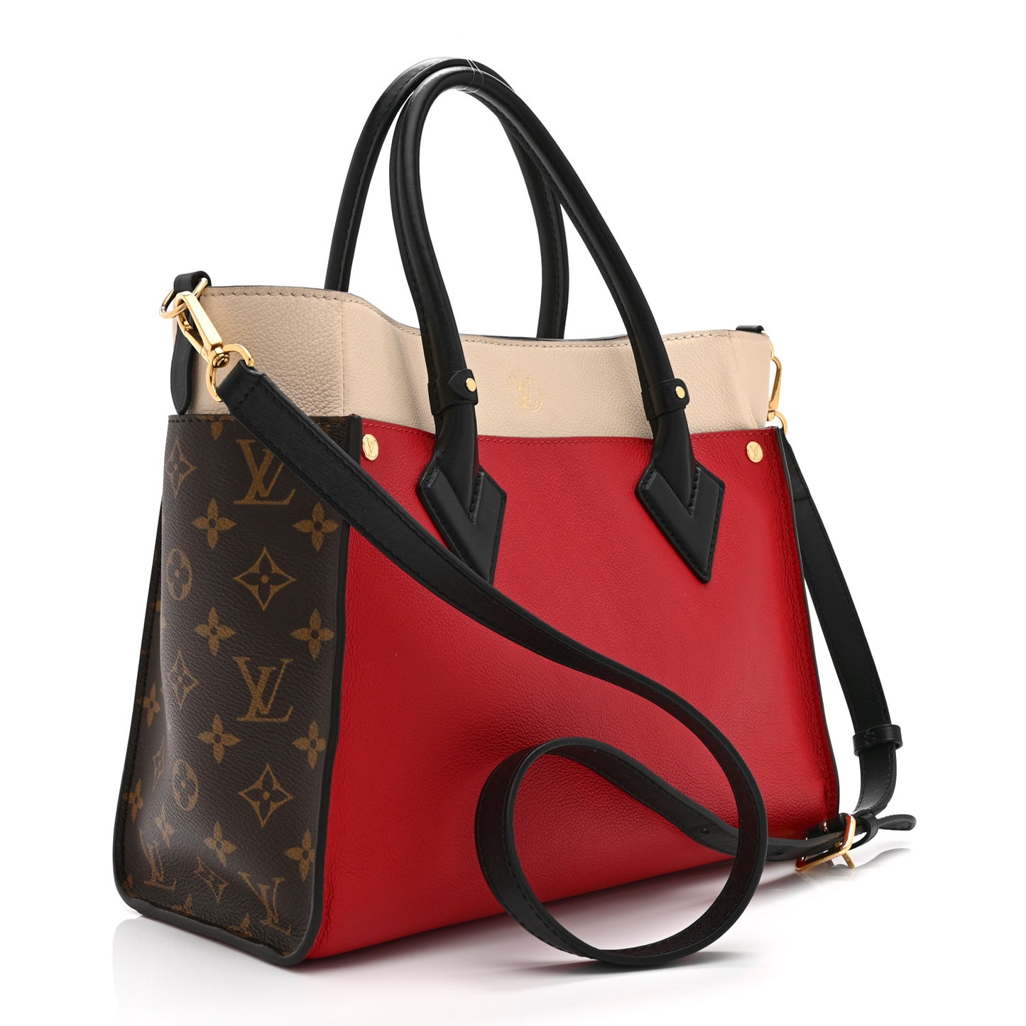 Calfskin Monogram On My Side Pirate Red