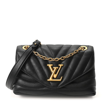 Louis Vuitton Calfskin LV New Wave Chain Bag Black 1 of 9