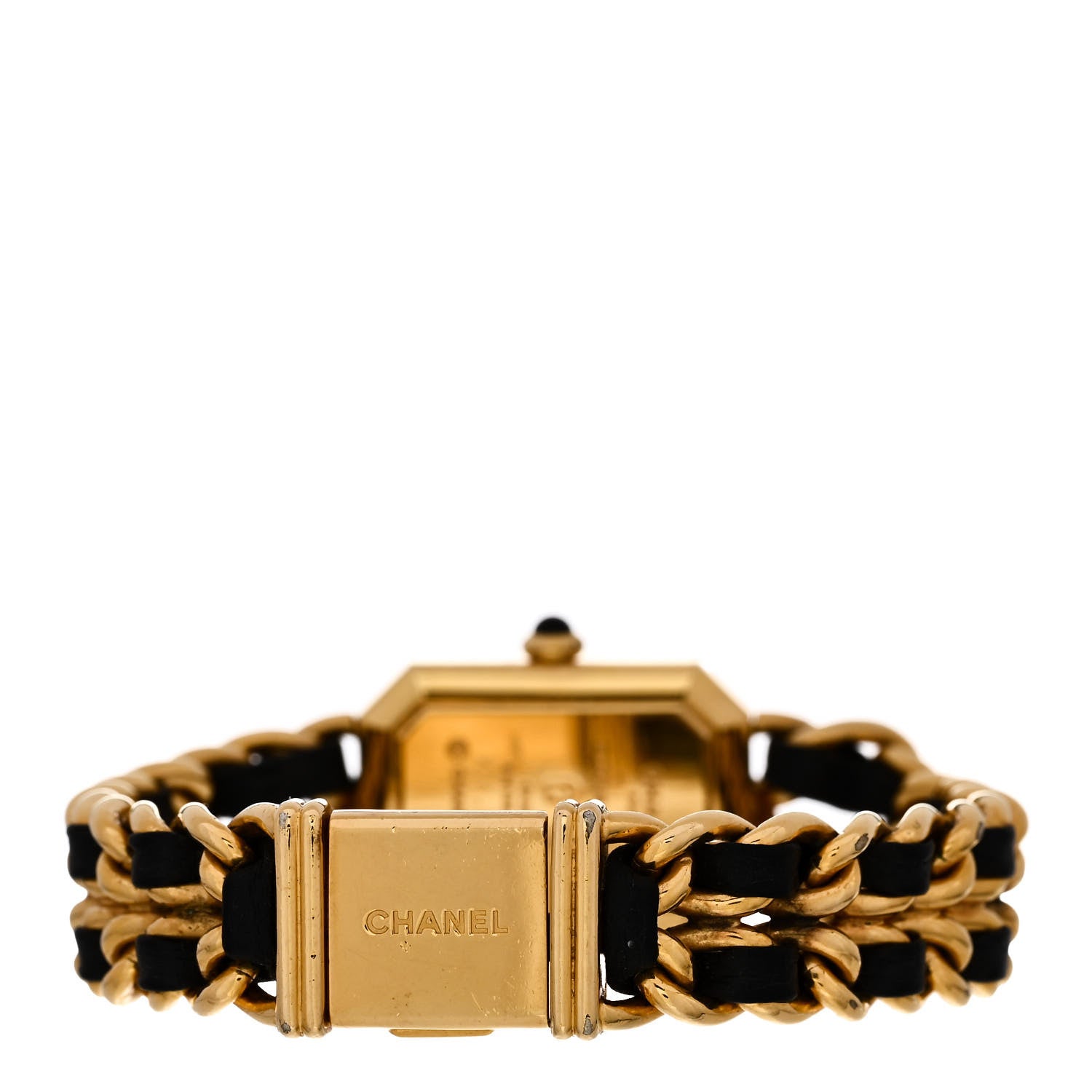 Chanel Stainless Steel Lambskin 20mm Chain Premiere Quartz Watch Gold M 3 of 4