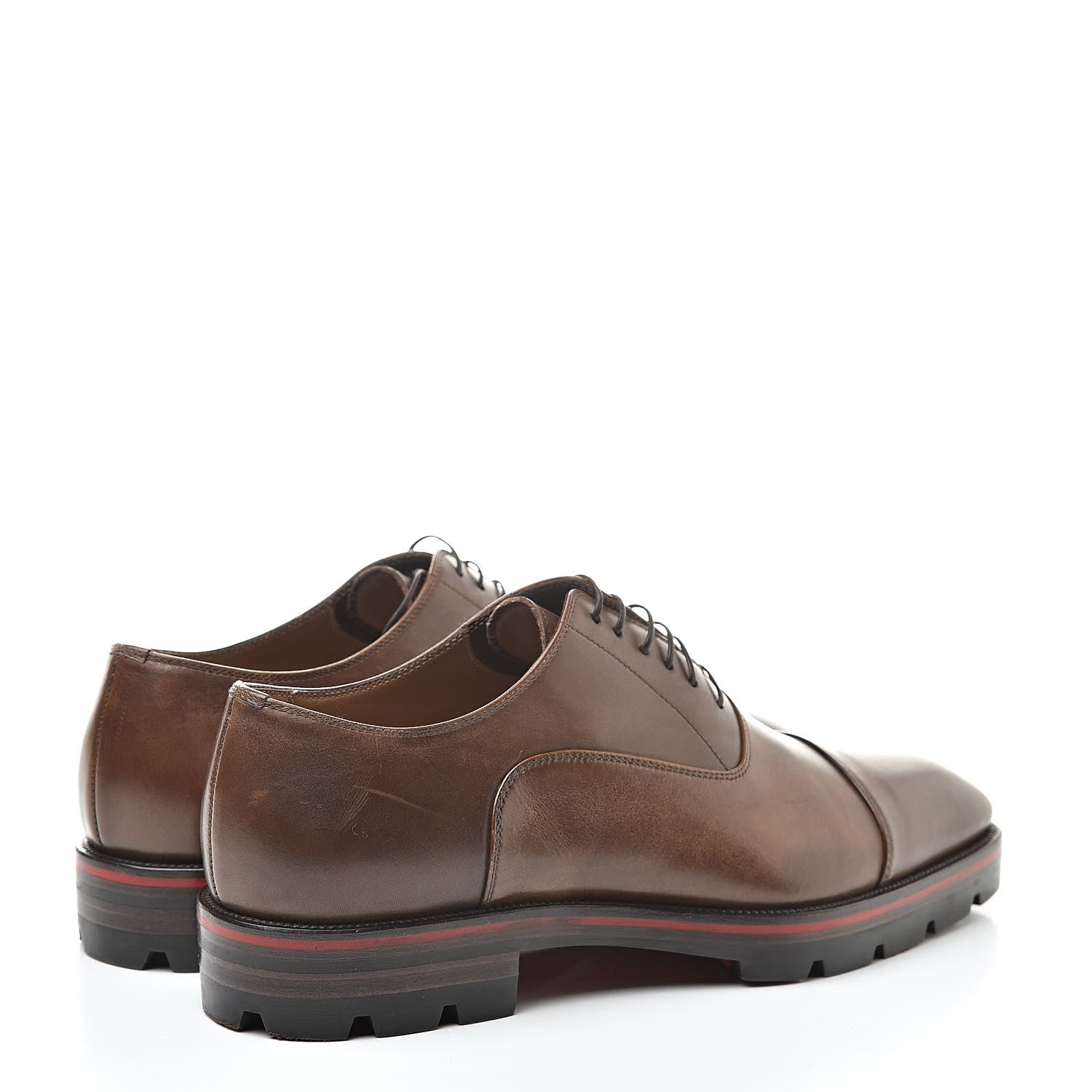Christian Louboutin Calfskin Patime Mens Hubertus Flat 41.5 Havane 4 of 15