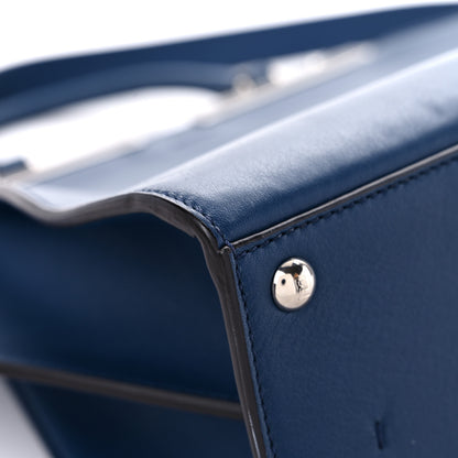 Fendi Vitello Dolce Shiny Nappa Petite 3Jours Tote Blue 10 of 11