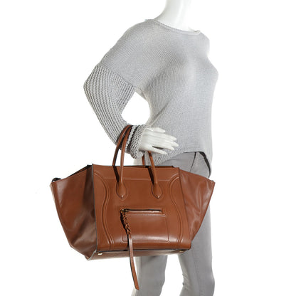 Celine Natural Calfskin Medium Phantom Luggage Tan 2 of 9
