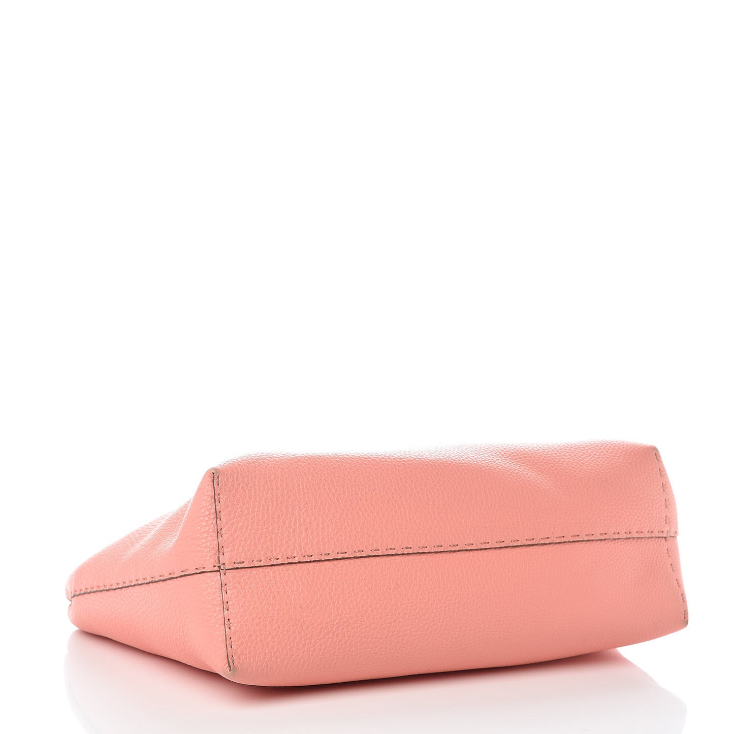 Cuoio Romano Selleria Bi-Color Large Carla Shopping Tote Pesca Rosa Plaster