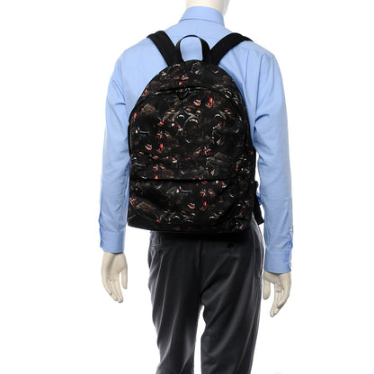 Givenchy Nylon All Over Monkey Brother Print Backpack Black 2 of 8
