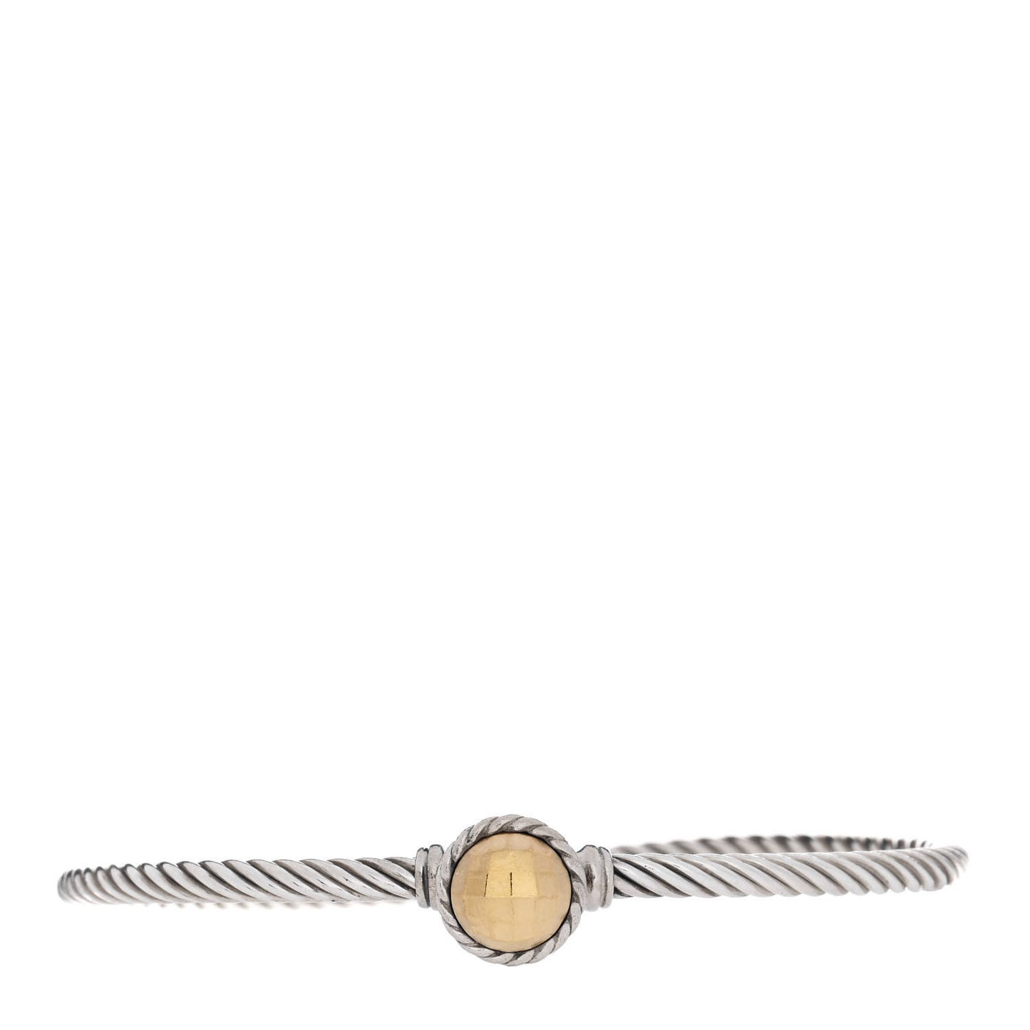 Sterling Silver 18K Yellow Gold 3mm Chatelaine Bracelet