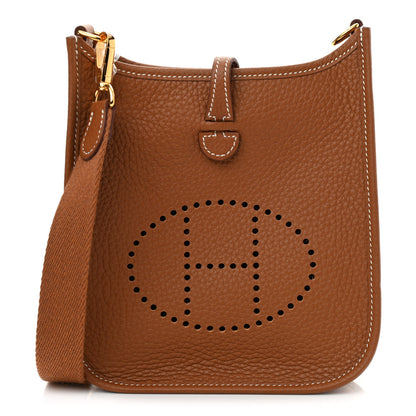 Hermes Taurillon Clemence Evelyne TPM Gold 1 of 11