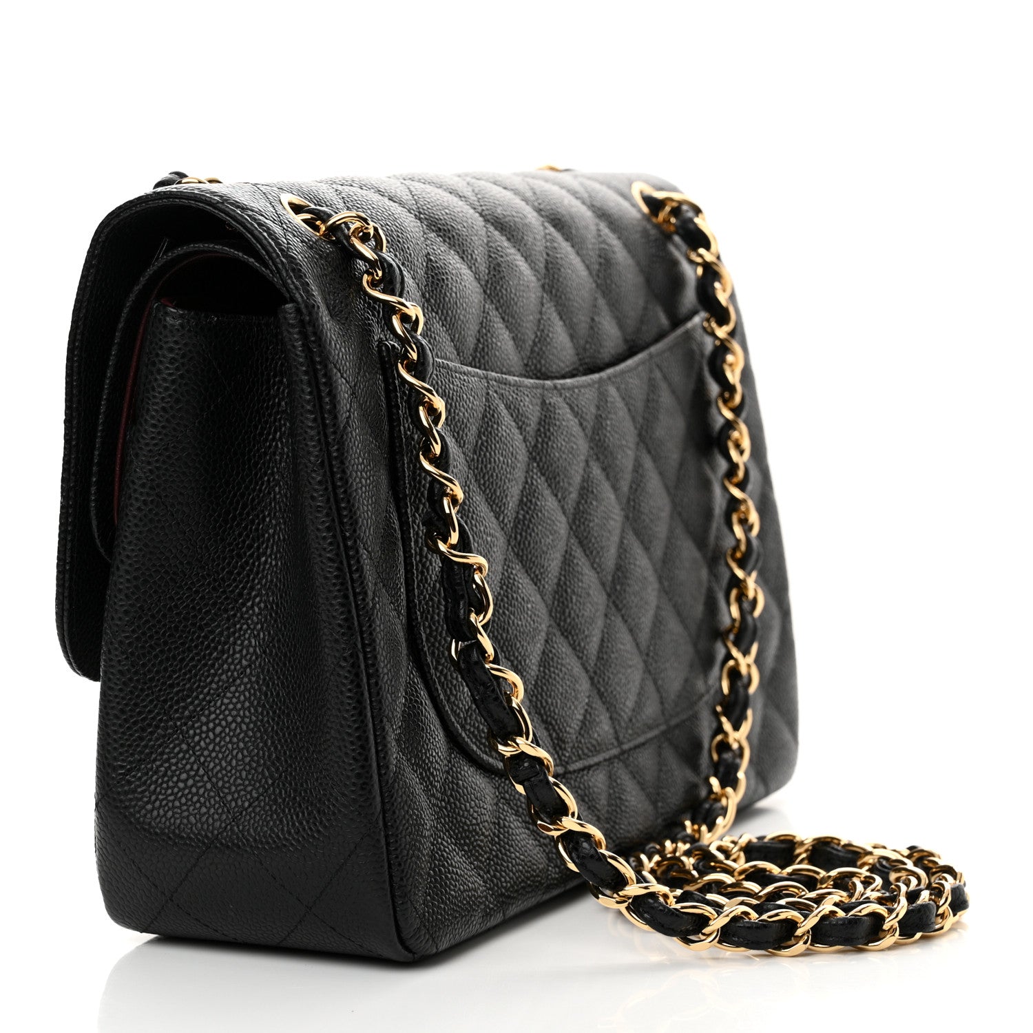 Chanel Caviar Quilted Jumbo Double Flap Black 3 of 14