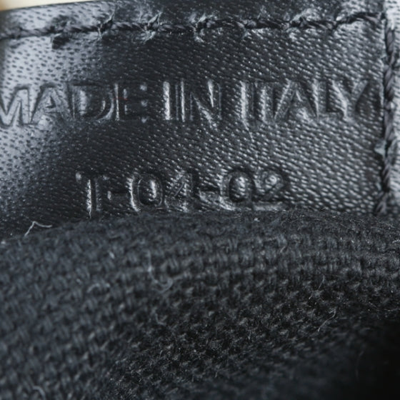 Leather Horn Toggle Tote Black