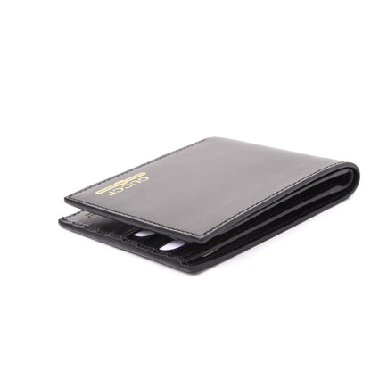 Gucci Plutone Calfskin Logo Bi-Fold Wallet Black 7 of 9