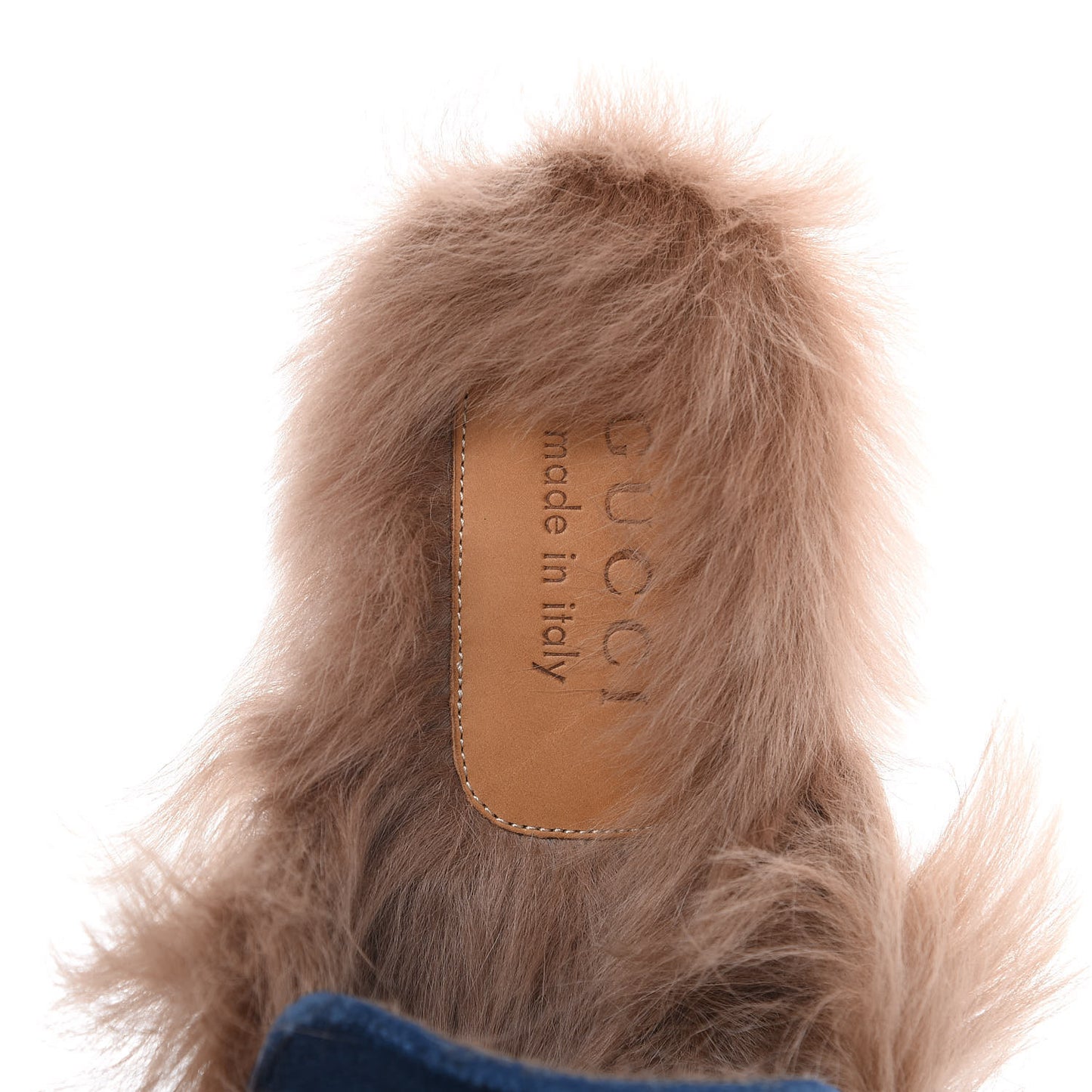 Velvet Fur Dragon Embroidered Mens Princetown Slippers 6 Zaffre Dark Zaffre