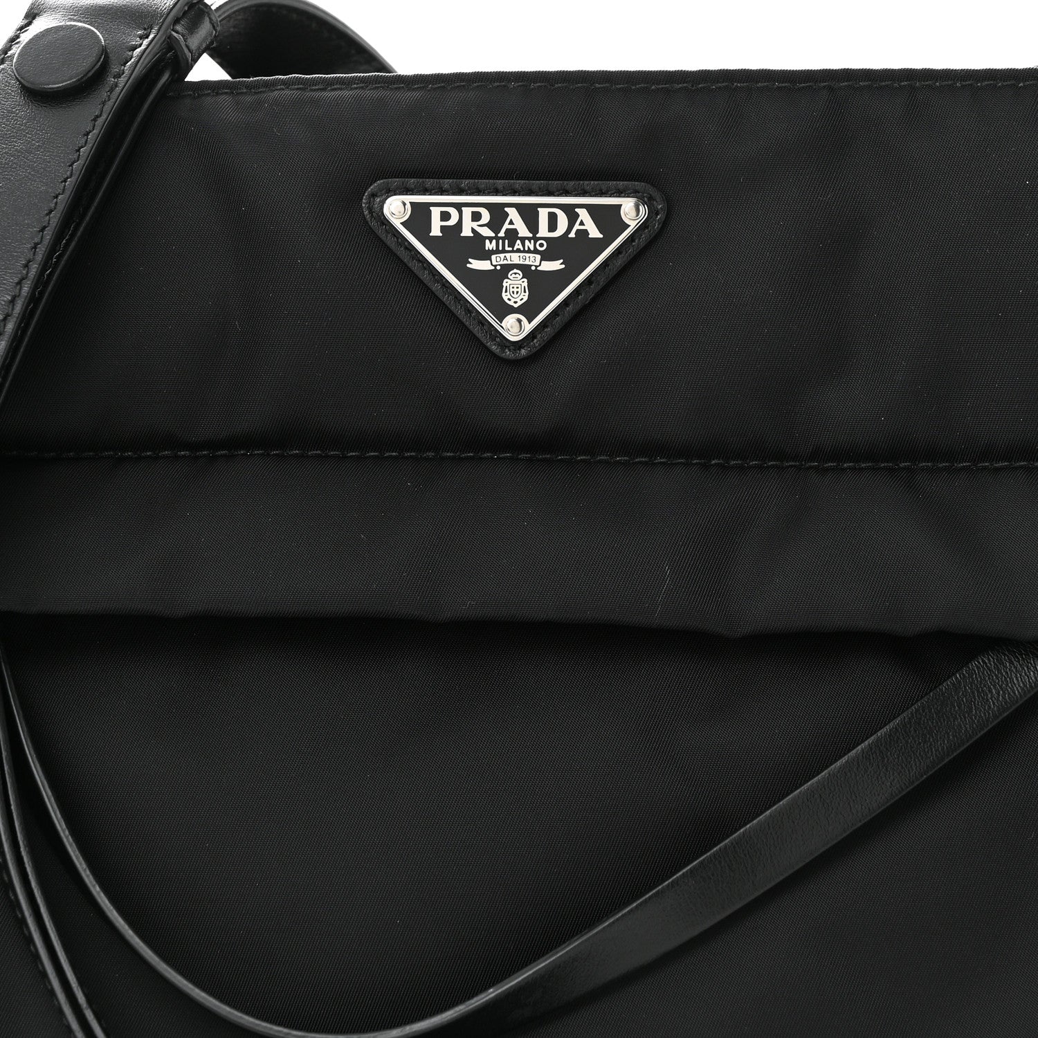 Prada Tessuto Nylon Front Pocket Messenger Bag Black 9 of 12