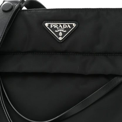 Prada Tessuto Nylon Front Pocket Messenger Bag Black 9 of 12