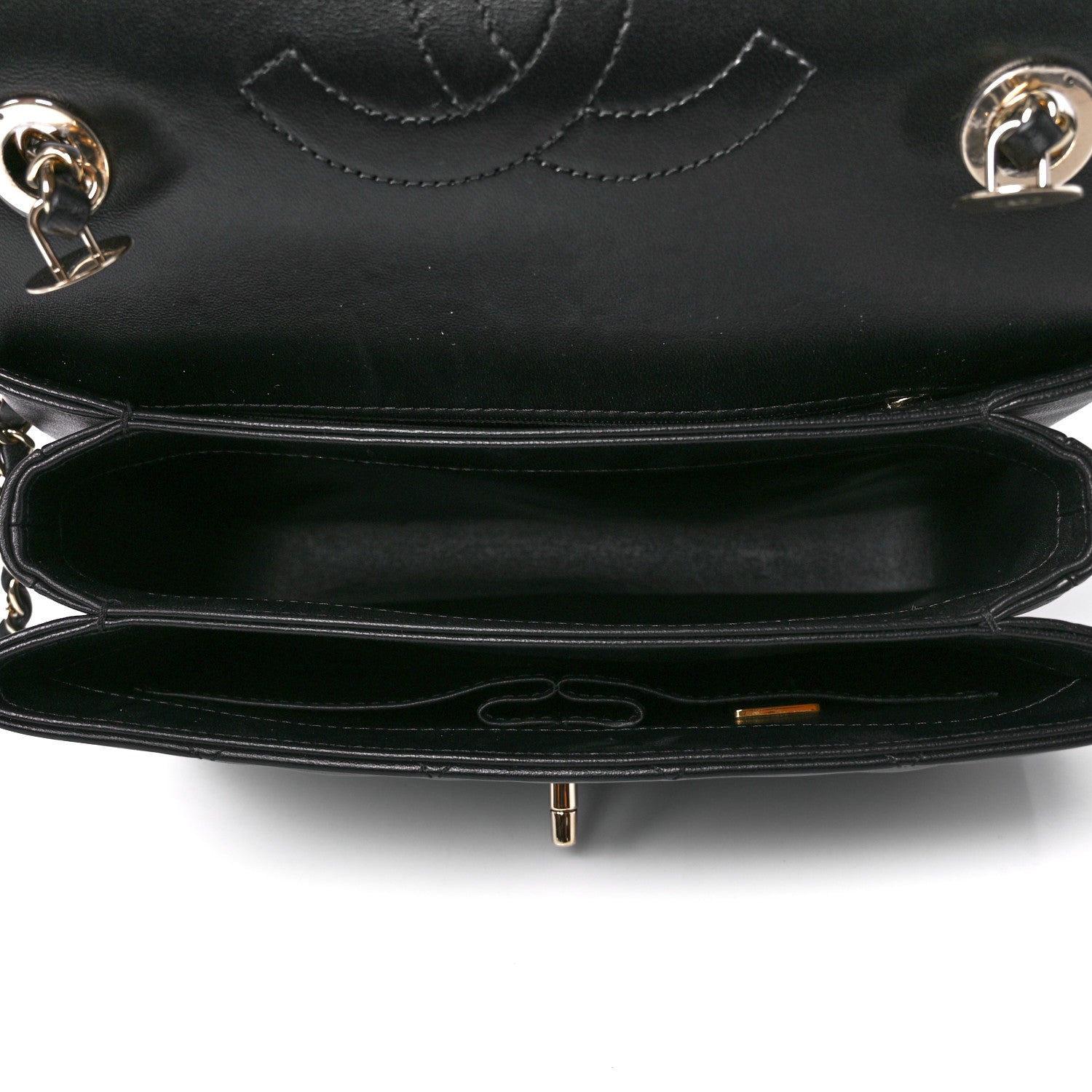 Chanel Lambskin Quilted Small Trendy CC Dual Handle Flap Bag Black 5 of 12