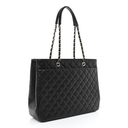 Chanel Caviar Quilted Large Shopping Tote Black 3 of 11