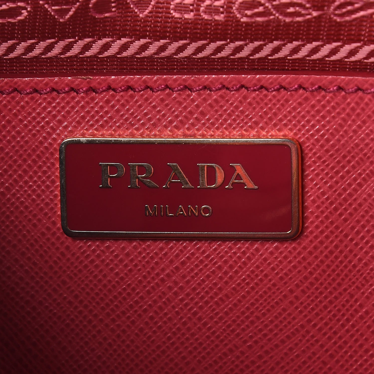 Prada Saffiano Lux Medium Promenade Tote Peonia 6 of 10
