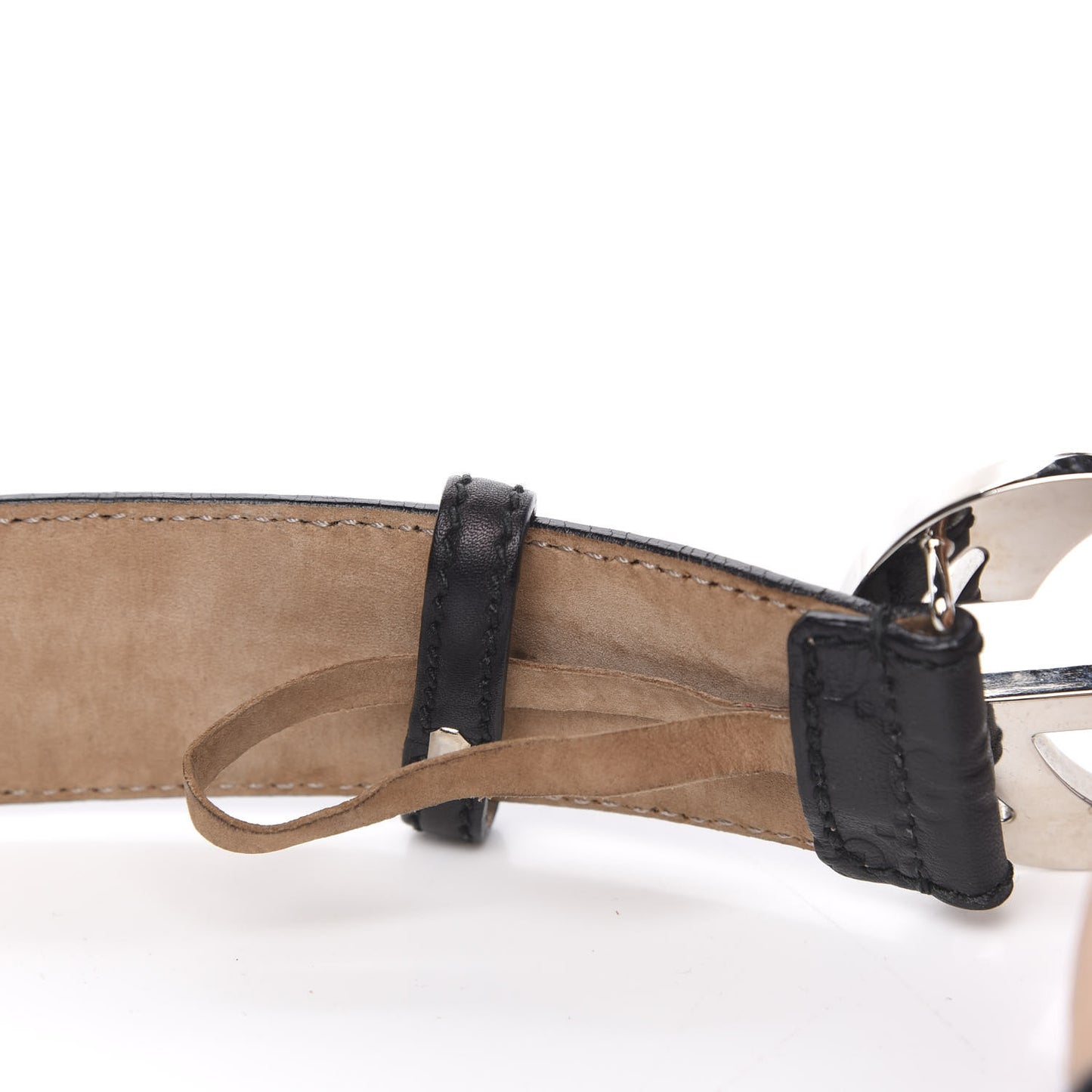 Guccissima Interlocking G Belt 100 40 Black