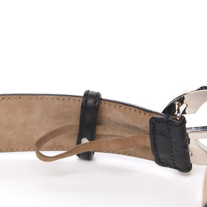 Gucci Guccissima Interlocking G Belt 100 40 Black 6 of 7
