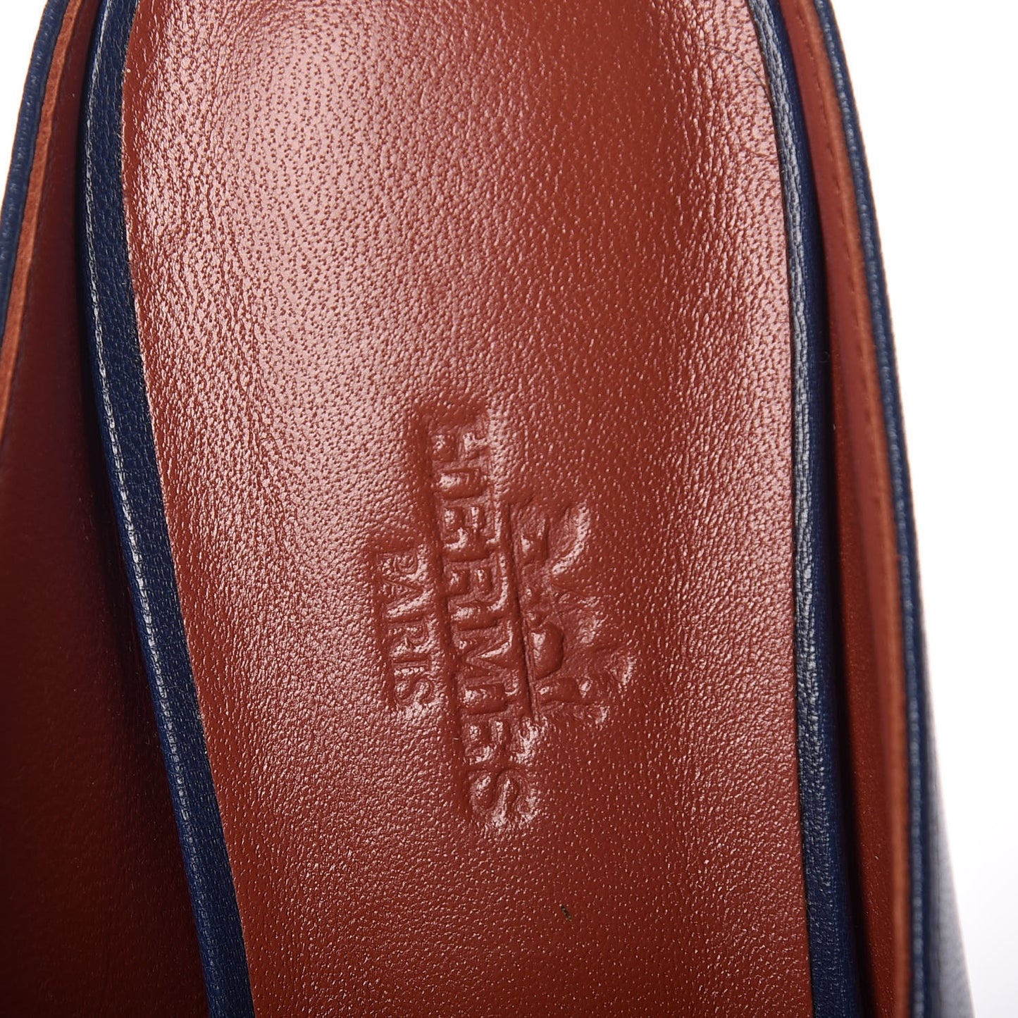 Goatskin Rivoli Mules 36.5 Bleu Maritime