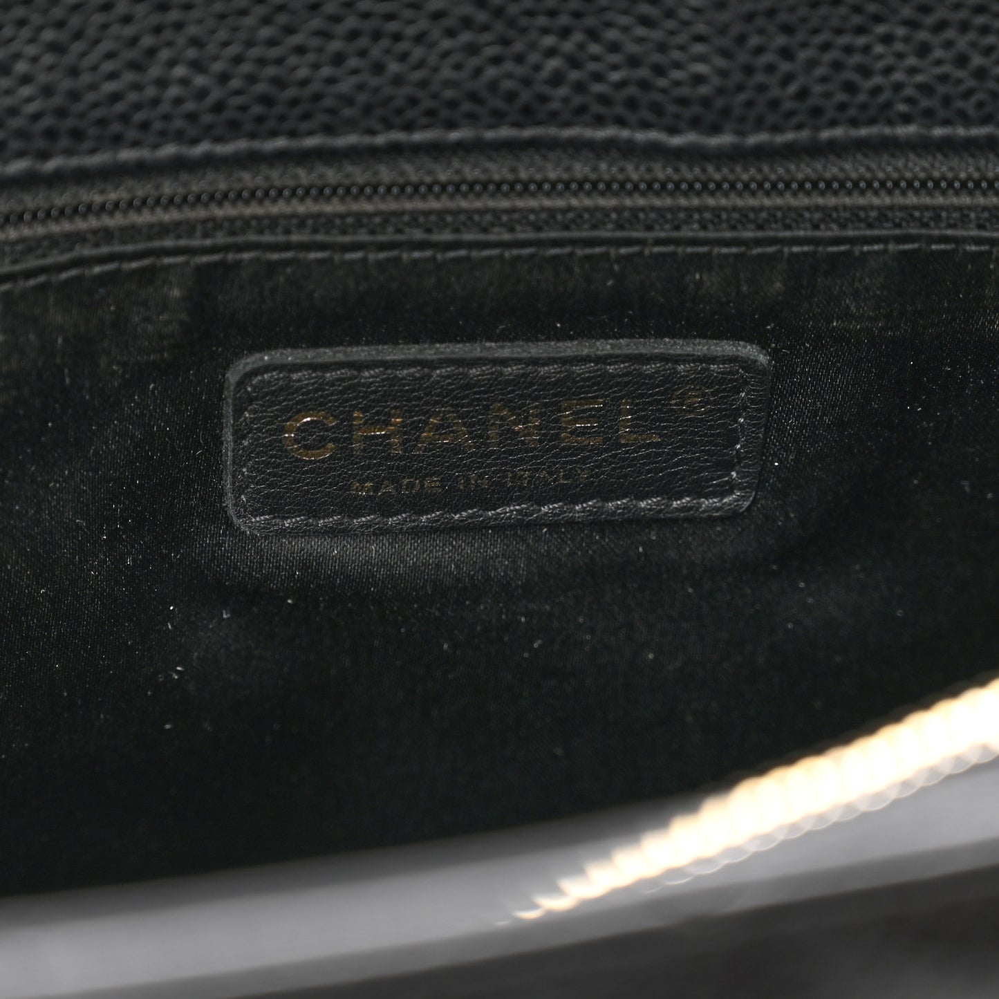 Caviar Quilted Grand Shopping Tote GST Black