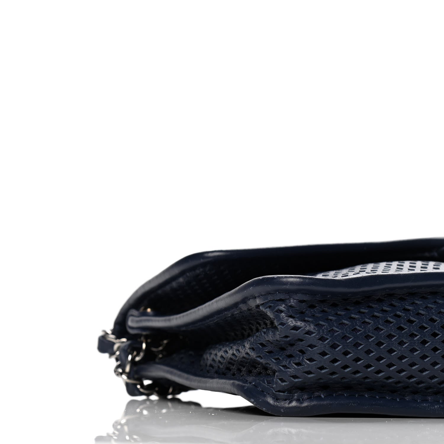 Chanel Perforated Calfskin Large Up In The Air Flap Dark Blue 7 of 9