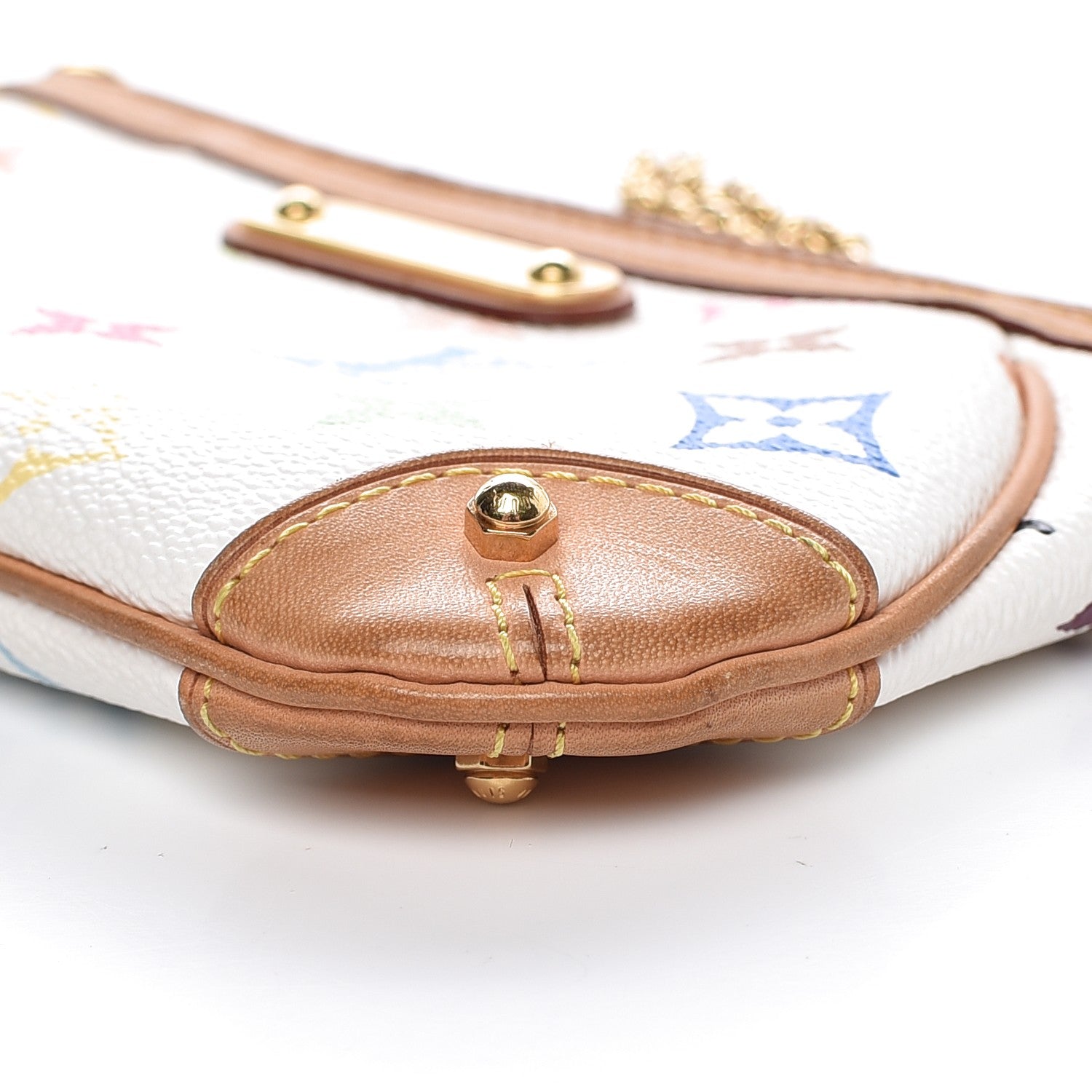 Louis Vuitton Monogram Multicolor Pochette Milla MM White 8 of 9