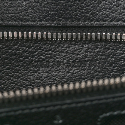 Gucci Monogram Jumbo GG Textured Dollar Calfskin Tote Bag Black 7 of 12
