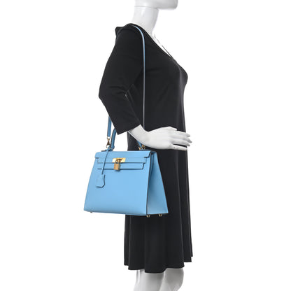 Hermes Epsom Kelly Sellier 28 Celeste 2 of 12