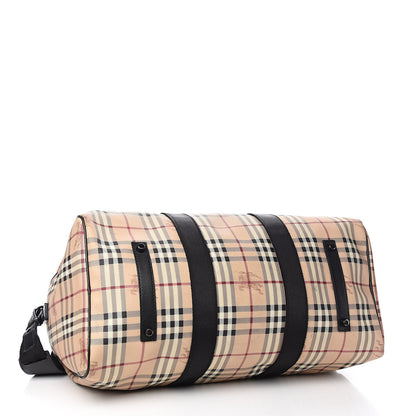 Burberry Haymarket Check Duffle Bag Black 4 of 12