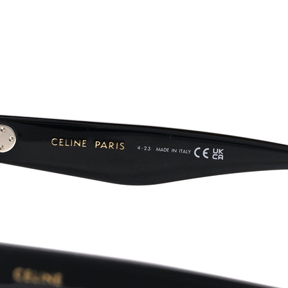 Celine Acetate Studded Mineral Round Sunglasses CL40031N Black 6 of 8