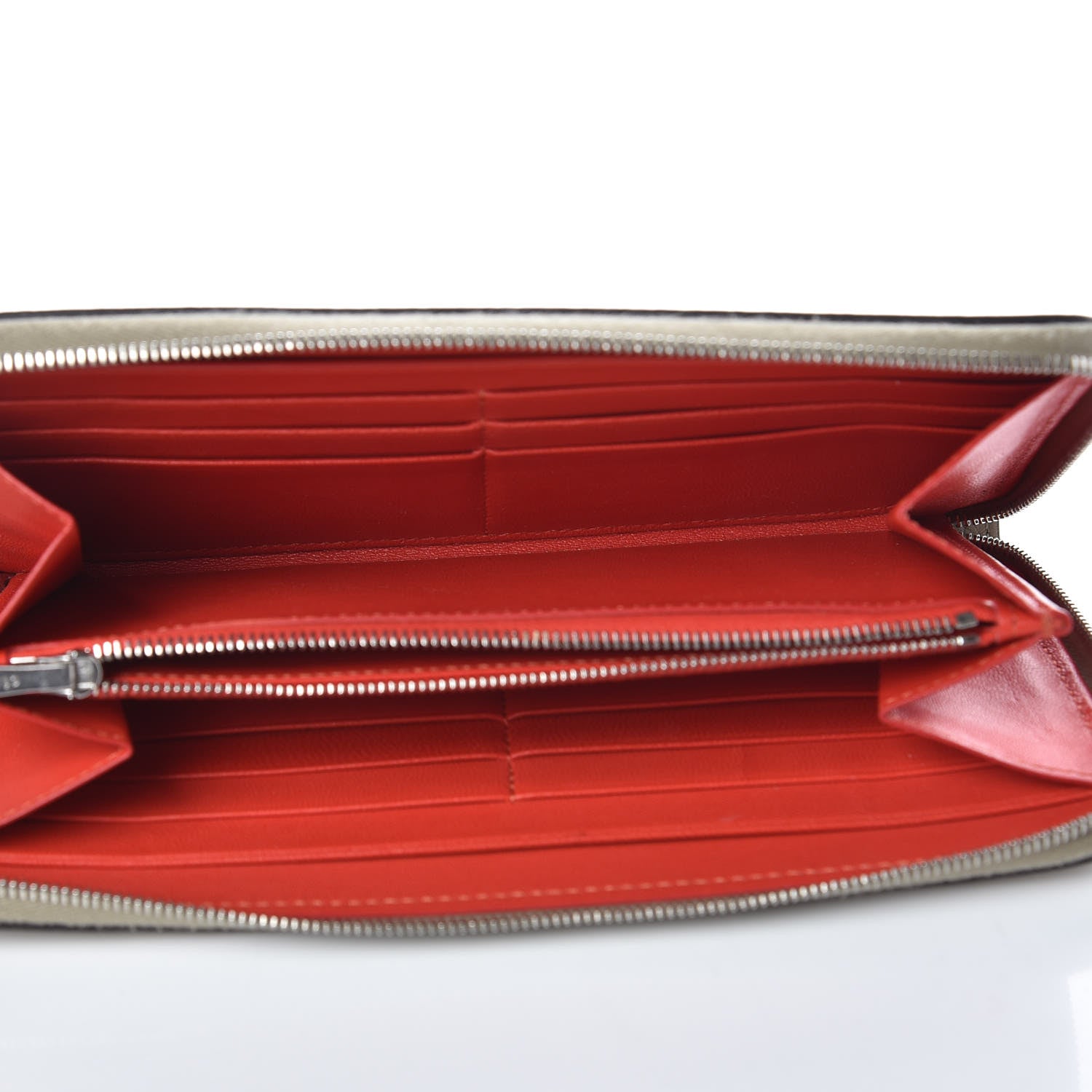 Celine Grained Calfskin Large Zip Around Multifunction Wallet Dune 5 of 7