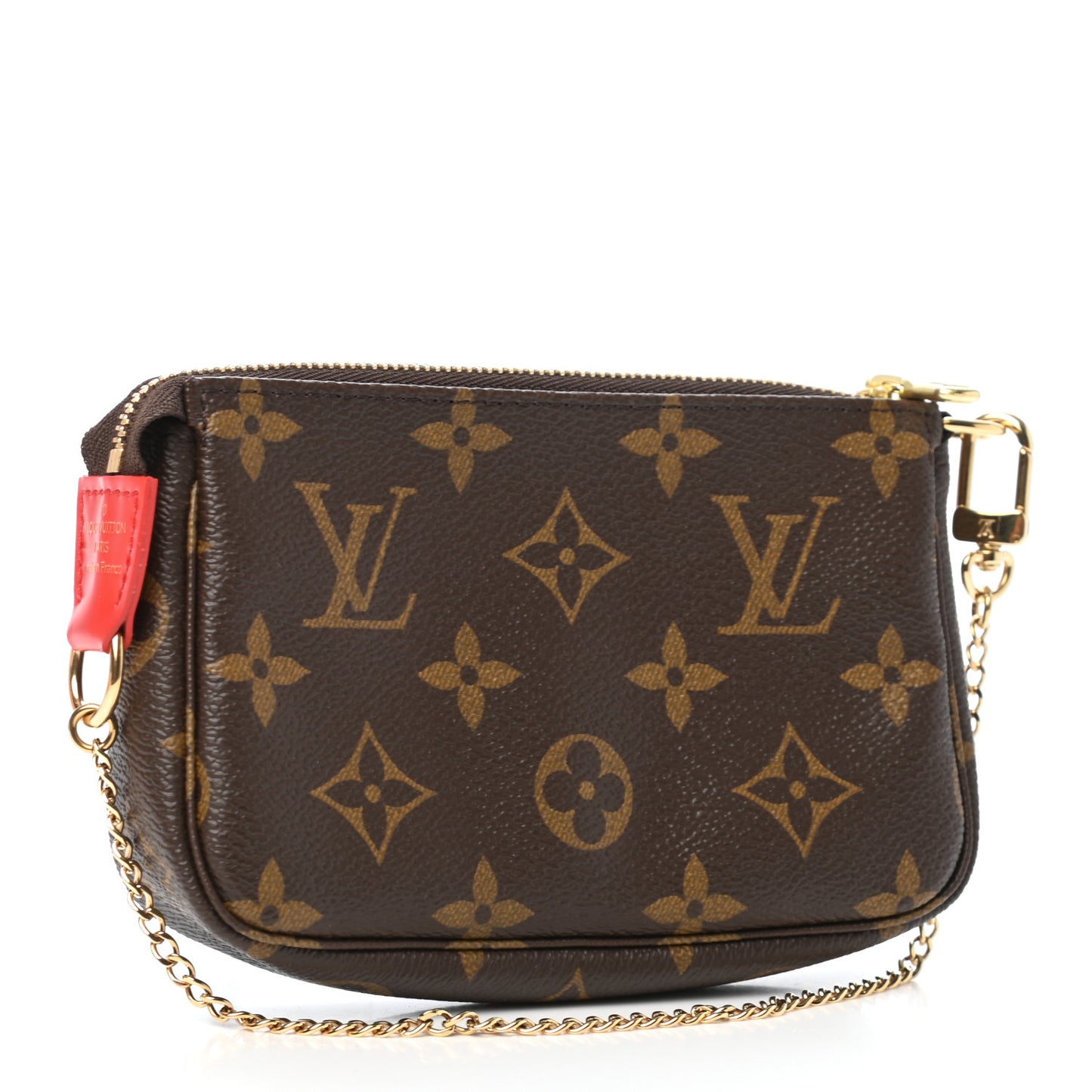 Monogram 2020 Christmas Animation Bumper Cars Mini Pochette Accessories Coquelicot