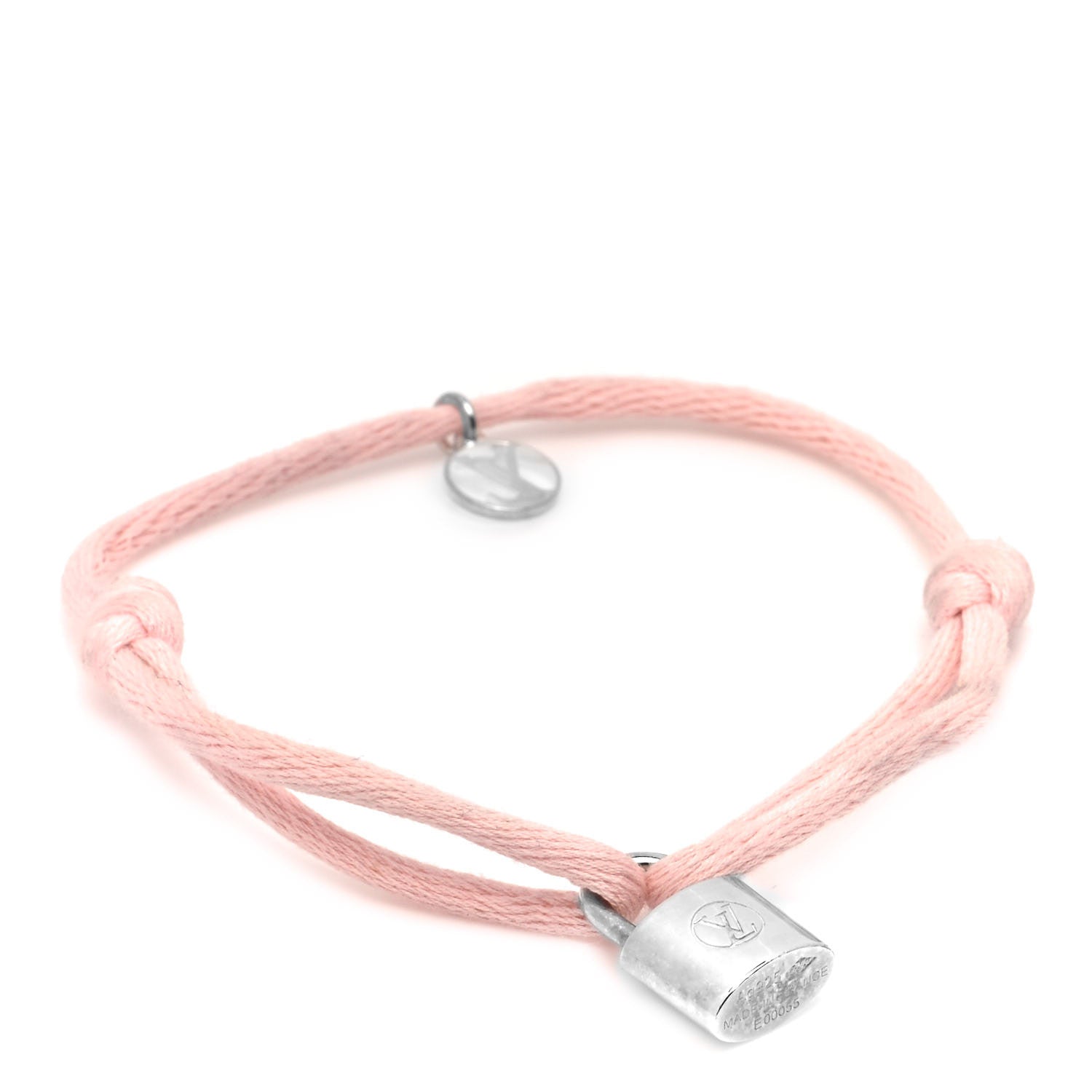 Louis Vuitton X UNICEF Sterling Silver Lockit Bracelet Light Pink 1 of 4